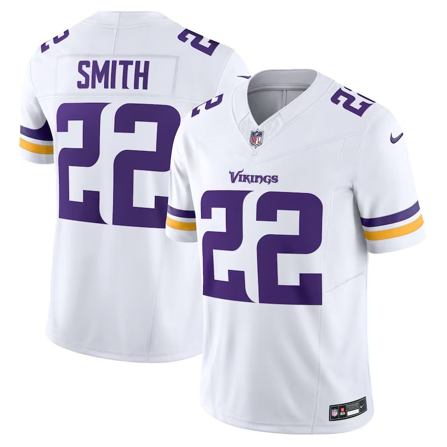 Men Minnesota Vikings 22 Harrison Smith Nike White Vapor F.U.S.E. Limited NFL Jersey
